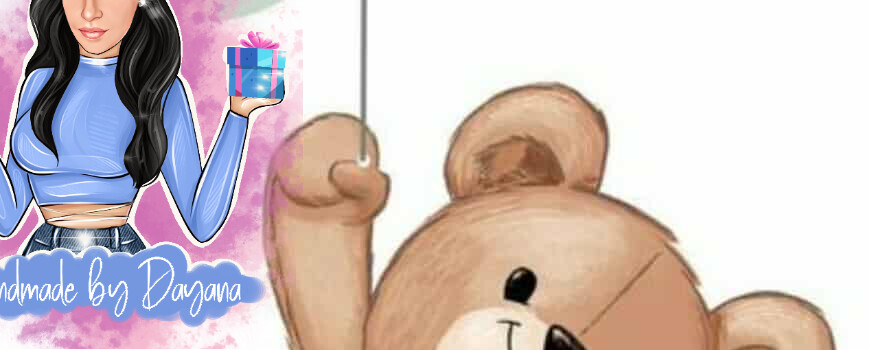 Тема '' Мече с балони в зелено''