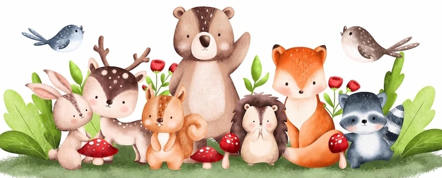 Тема ''Горски животни'' вариант 2