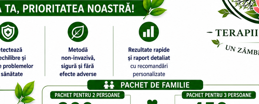 BIOREZONANȚĂ - analize complete