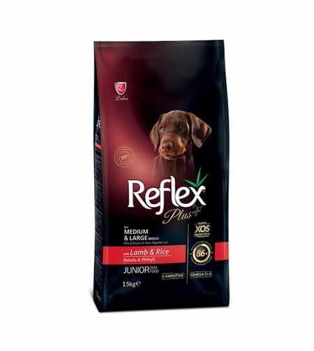 Reflex Plus Junior Medium & Large за подрастващи кучета с агнешко и ориз