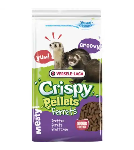 VERSELE LAGA Crispy Pellets Ferrets - пълноценна гранулирана храна за порчета