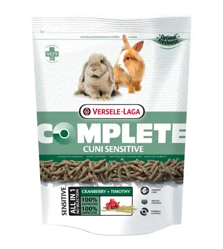 VERSELE LAGA Complete Cuni Sensitive - храна за зайчета с чуствителна храносмилателна система