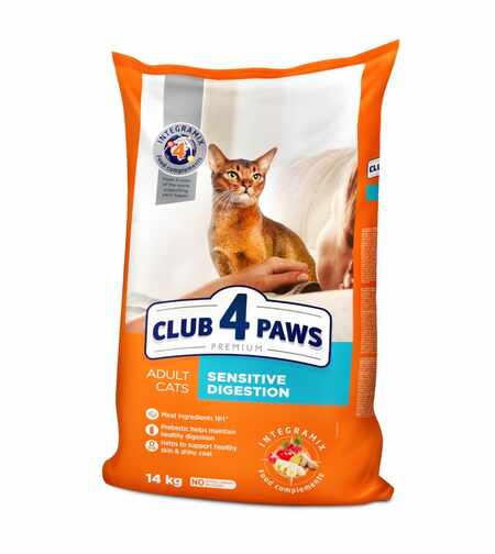 CLUB 4 PAWS CAT ADULT SENSITIVE DIGESTION Пълноценна, премиум храна за котки