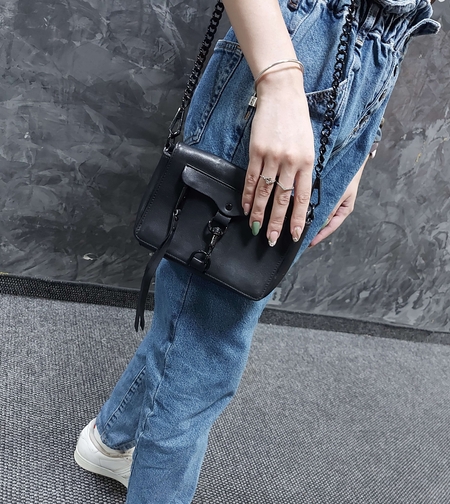 Rebecca minkoff кожена чанта