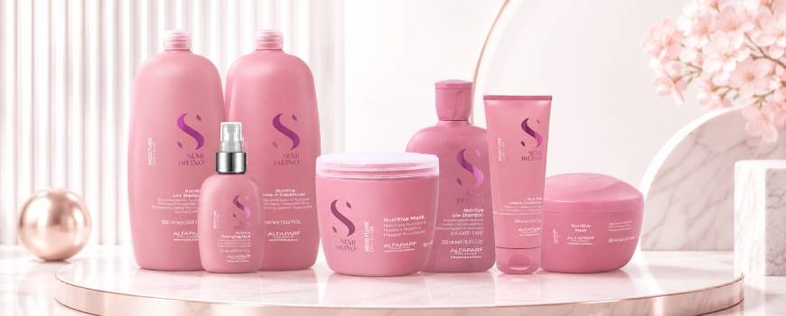 Подхранваща овлажняваща серия за суха коса Аlfaparf Milano Semi Di Lino Moisture Dry Hair