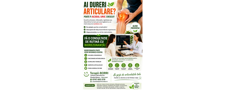 Dureri articulare?