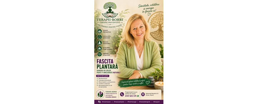 🌿 FASCITA PLANTARĂ – DUREREA DE CĂLCÂI POATE FI AMELIORATĂ NATURAL! 🌿