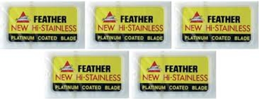 FEATHER PLATINIUM COATED BLADE
