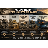 История на покривната палатка – как се ражда модерният къмпинг