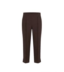 BROWN TAILORED CAPRI PANTS