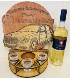 Тематичен мини бар за бутилка алкохол- Мерцедес S-class