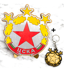 ДЪРВЕНА НАСТОЛЕН ПОСТЕР - ЦСКА