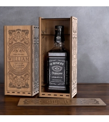 луксозна дървена кутия за бутилка уиски Jack Daniel’s
