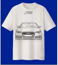 Мъжка памучна тениска – Audi A6 2016 RS