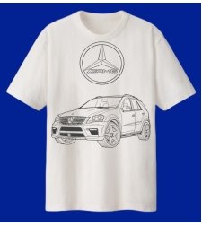 Мъжка тениска – Mercedes ML 2011 AMG