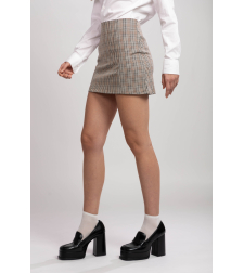 AYLA CHECKED MINISKIRT