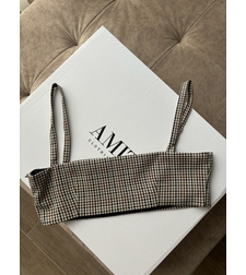 ALLA CHECKED CROP TOP