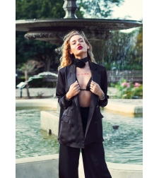 BLACK PEARL SATIN CO-ORD SET