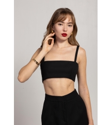 ALLA BLACK CROP TOP