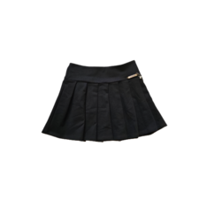 Детска пола плисе , черна