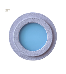 Shaker element with artificial leather, lavender color