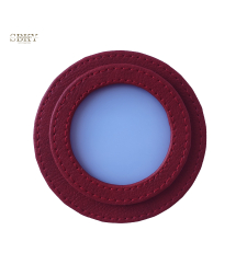 Shaker element with artificial leather, color bordeaux
