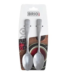 Лъжички за Чай и Десерт Brio Uno, Комплект от 6 броя, Неръждаема Стомана 18/0