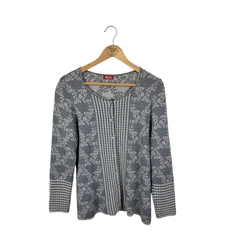 Oleana Floral жилетка коприна и вълна (M/L)