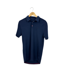 Vupine Mens Merino Polo Classic Navy (M)