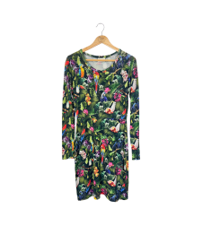 Ganni Tropical Forest Print Dress (L)