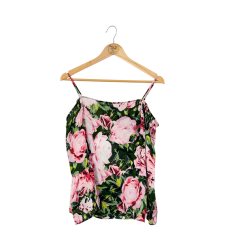 Hallhuber floral копринена принт блуза (38)