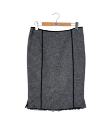 Max Mara ленена пола с копринени детайли (42)