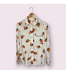 Ganni Rosemont Floral принт риза (38)