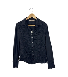Bottega by Elisa Cavaletti Ruffle Front Blouse (M)