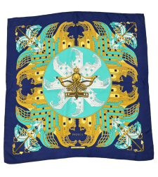 Vintage Hermès Proues Silk Scarf 87x87