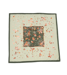 Jim Renoir Floral копринен шал 86x86