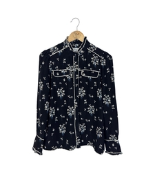 H&M Erdem Floral копринена блуза (36)