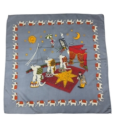 No brand копринен принт шал 88x88