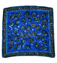No-brand silk print scarf 66x66