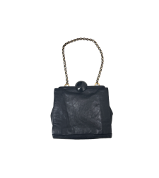 Мини дамска чанта Jaeger Soft Black Leather Handbag / Clutch Bag