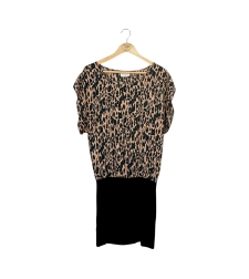 Ganni Leopard Mini Dress (S)