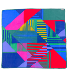 Maria Kurki Geometric Silk Scarf 77x84