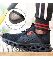 Мъжки, защитни, работни обувки с метално бомбе -8о8