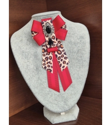 Leopard Bow Brooch