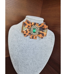 Leopard mini brooch