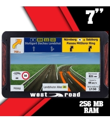 GPS Навигация West Road WR-L7056M, 7 инча, Ярък дисплей, 256 MB RAM