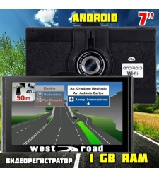 GPS НАВИГАЦИЯ WEST ROAD WR-A77 DVR, ANDROID, WI-FI, ВИДЕОРЕГИСТРАТОР