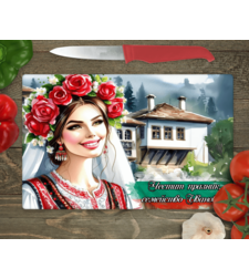 Стъклена дъска за рязане , 