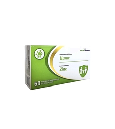 Цинк, хранителна добавка, ФитоФарма, 60 капсули