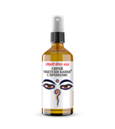 СПРЕЙ ЗА ГЪРЛО ТИБЕТСКИ КАПКИ С ПРОПОЛИС, 50 мл, Биохерба